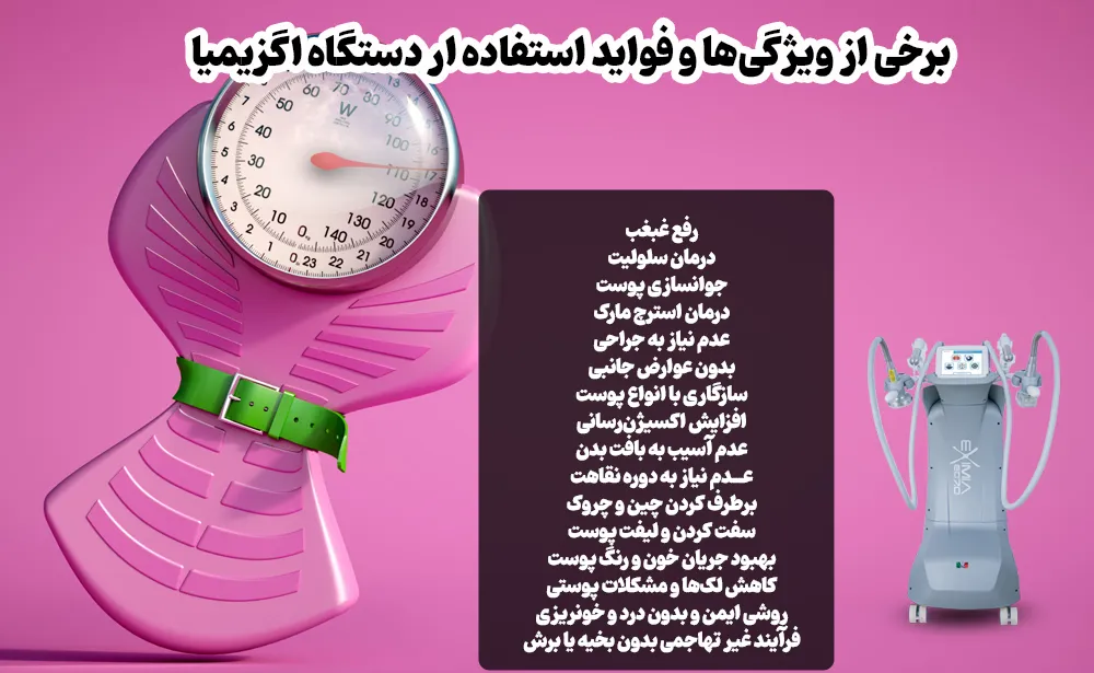 برخی دیگر از ویژگی‌ها و فواید استفاده ار دستگاه اگزیمیا: