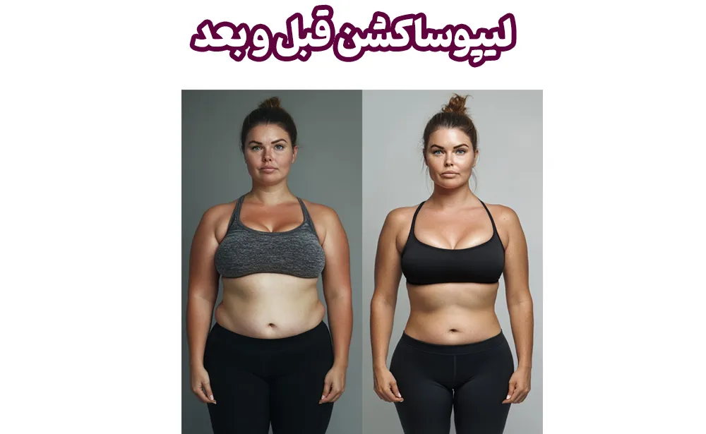 لیپوساکشن قبل و بعد