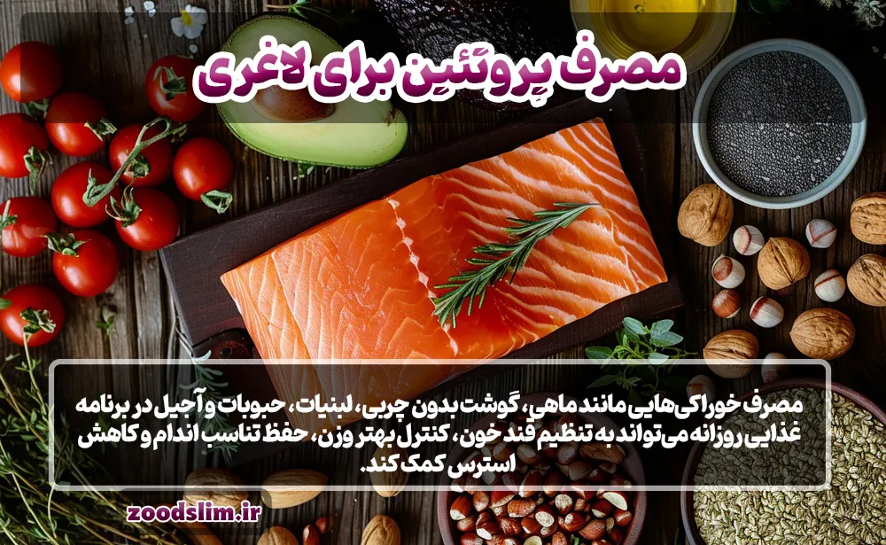 مصرف پروتئین برای لاغری