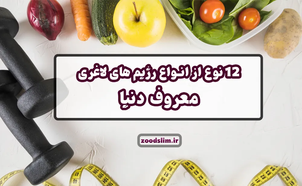 12نوع از انواع رژیم های لاغری معروف دنیا