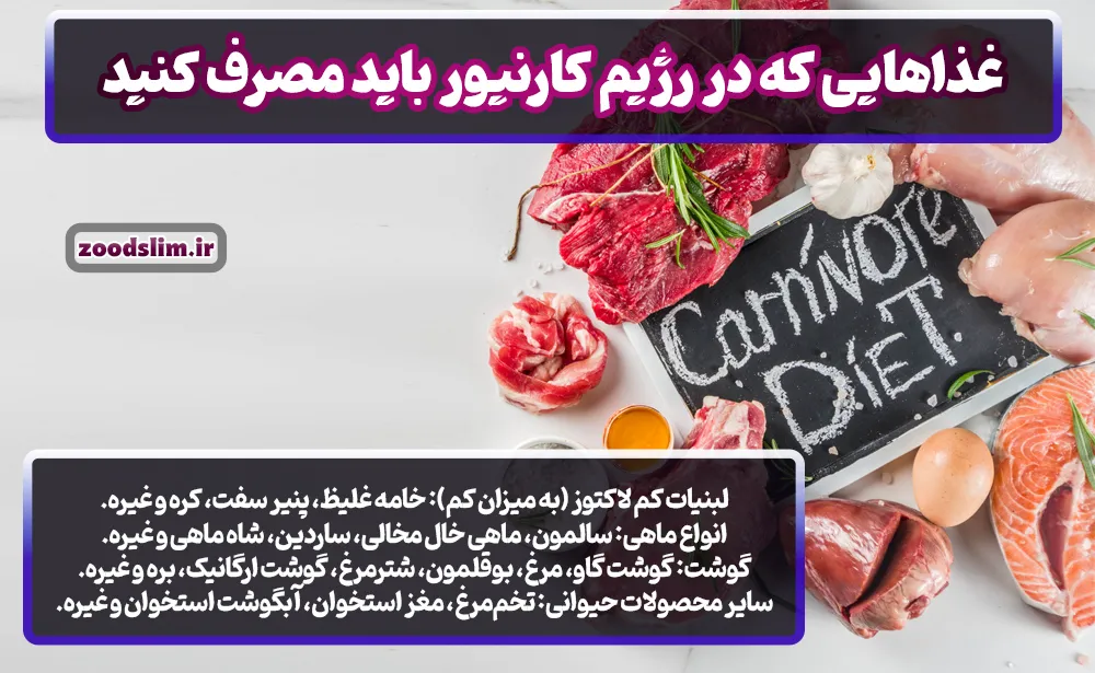 غذاهایی که در رژیم کارنیور باید مصرف کنید